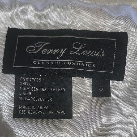 Terry Lewis Classic Luxuries cream leather jacket / blazer - Picture 2 of 16